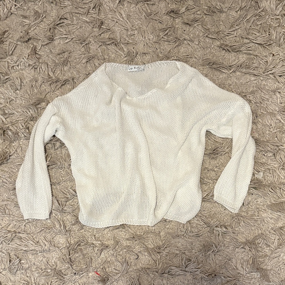 GIGI MODA White Italian Sweater